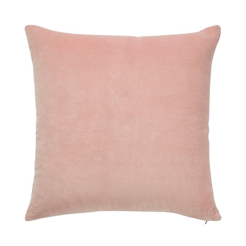 Carey Patchwork Pink & Berry Velvet Cushion