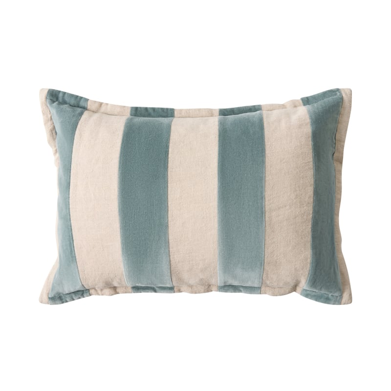 Bombay Cypress Stripe Velvet Cushion