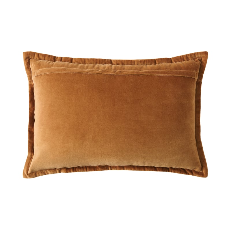 Bombay Deep Tobacco Stripe Velvet Cushion
