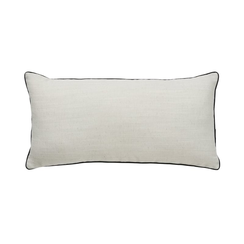 Bobbie Natural & Charcoal Stripe Bolster Cushion