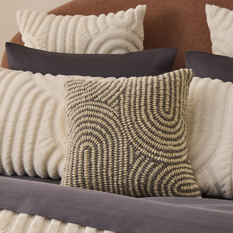 Archie Natural & Grey Cushion