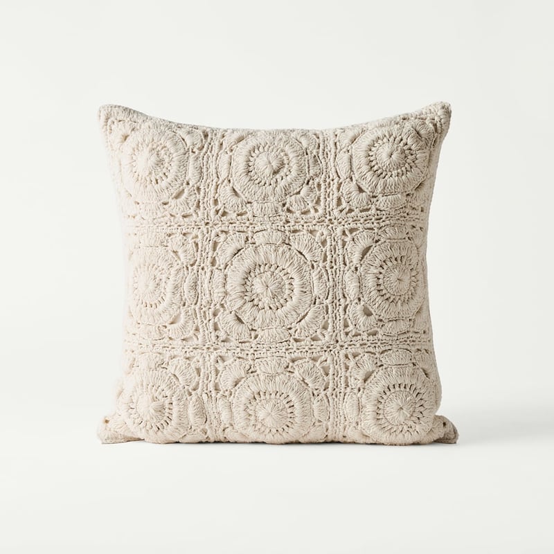 Suvi Crochet Natural Cushion
