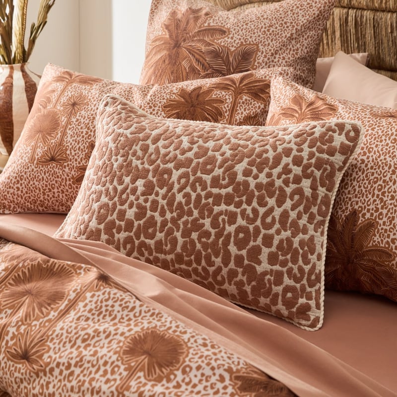 Safari Brown Leopard Cushion