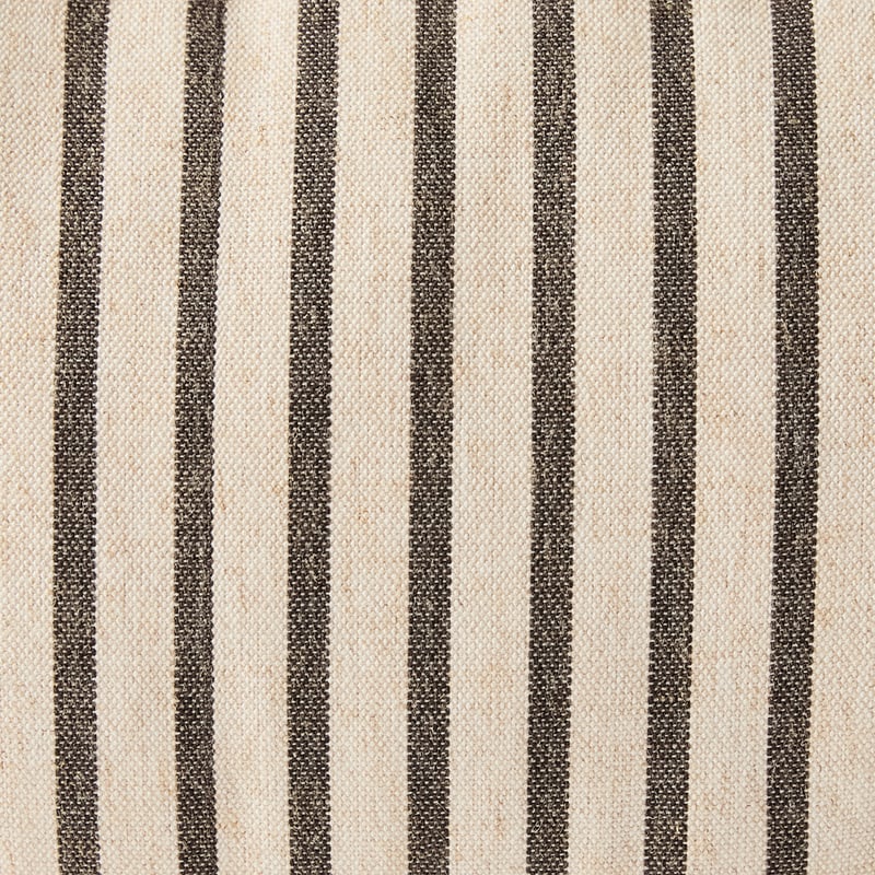Tommy Natural & Charcoal Stripe Bolster Cushion