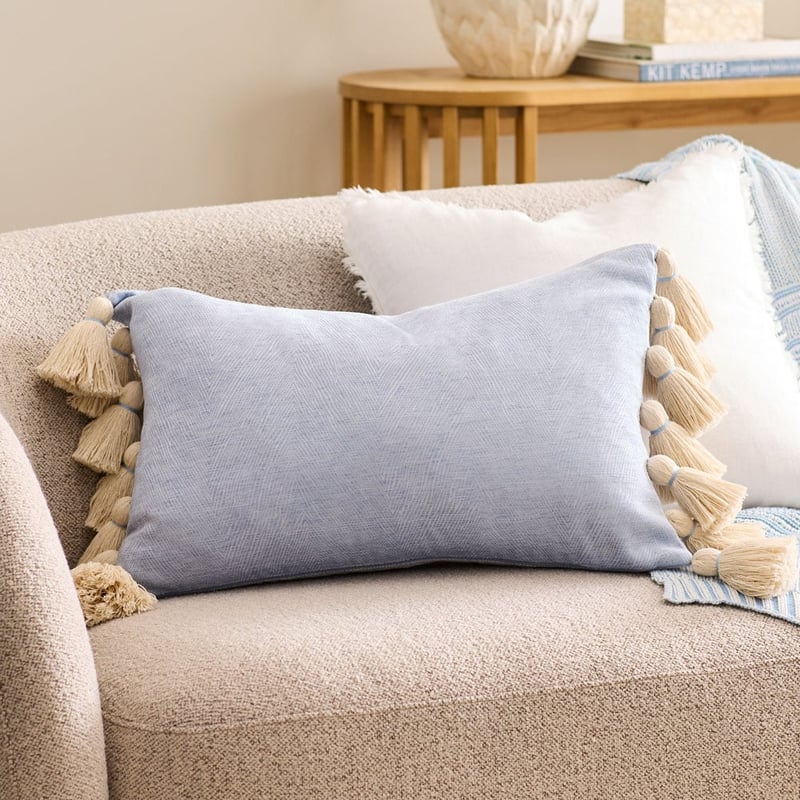 Annabelle Chambray Blue Cushion