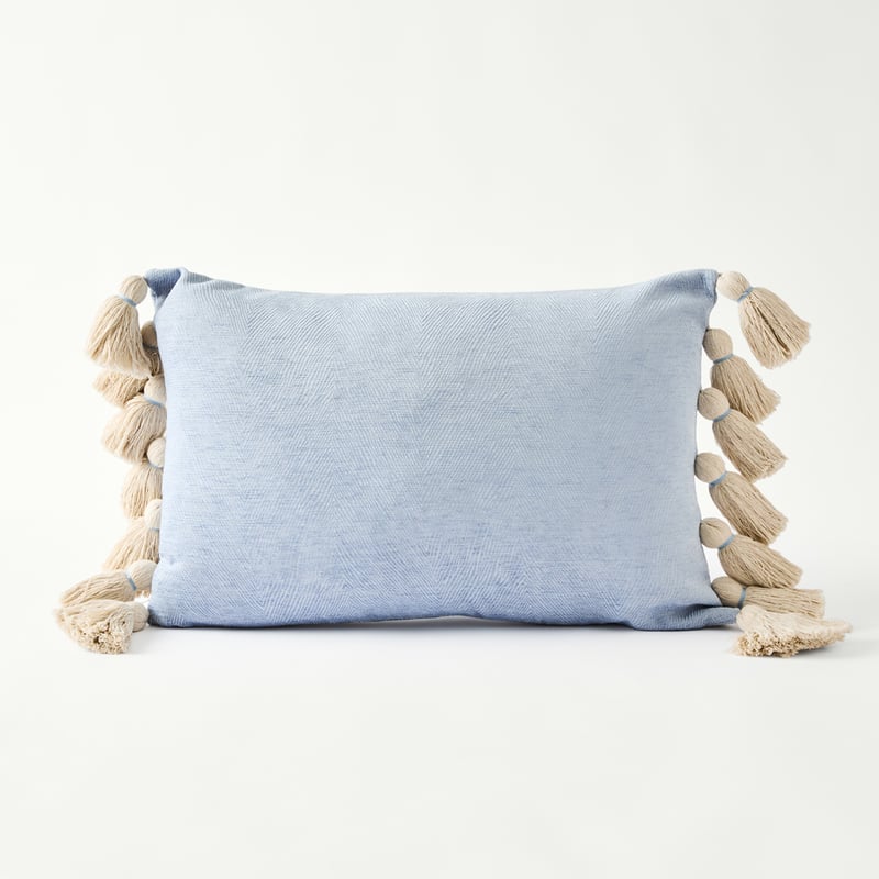 Annabelle Chambray Blue Cushion