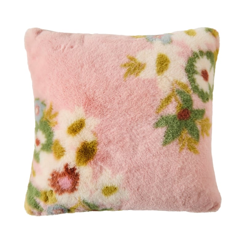 April Pink Fur Cushion