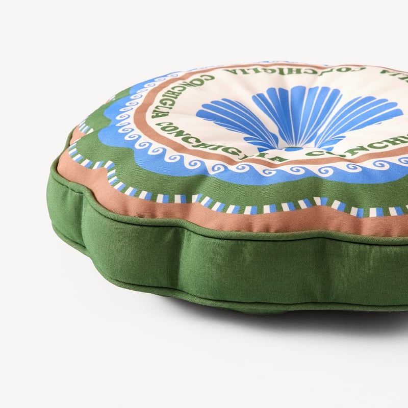 Conchiglia Blue Outdoor Chair Pad