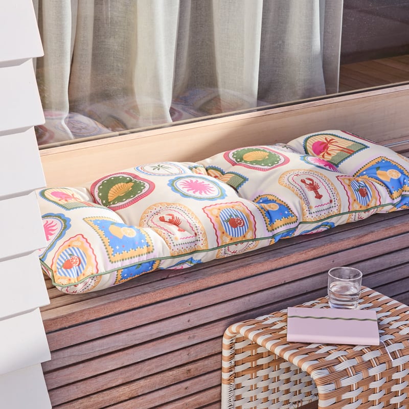 Byron Postcard Outdoor Bench Seat Cushion