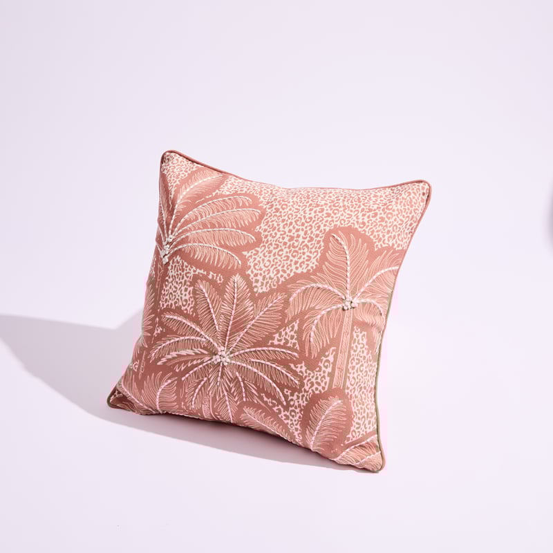 Leopard Palm Outdoor Cushion