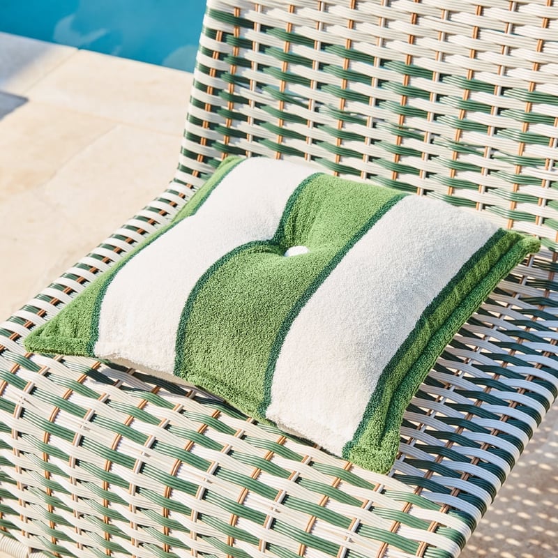 Lorne Green Outdoor Terry Chair Pad