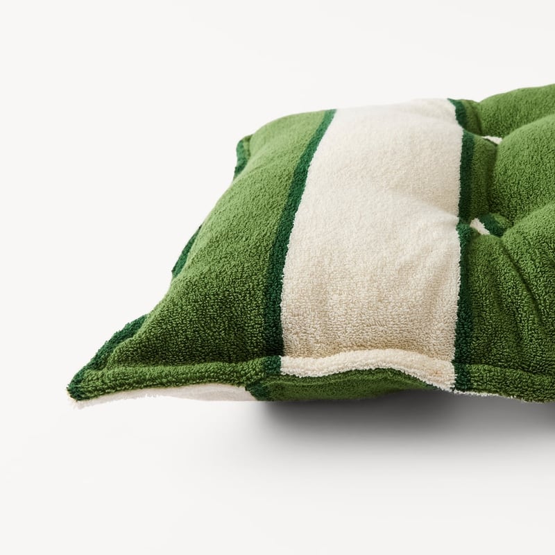 Lorne Green Outdoor Terry Bench Seat Cushion