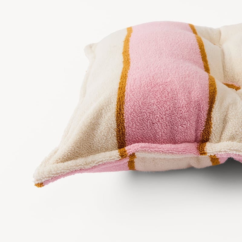 Lorne Pink Outdoor Terry Bench Seat Cushion