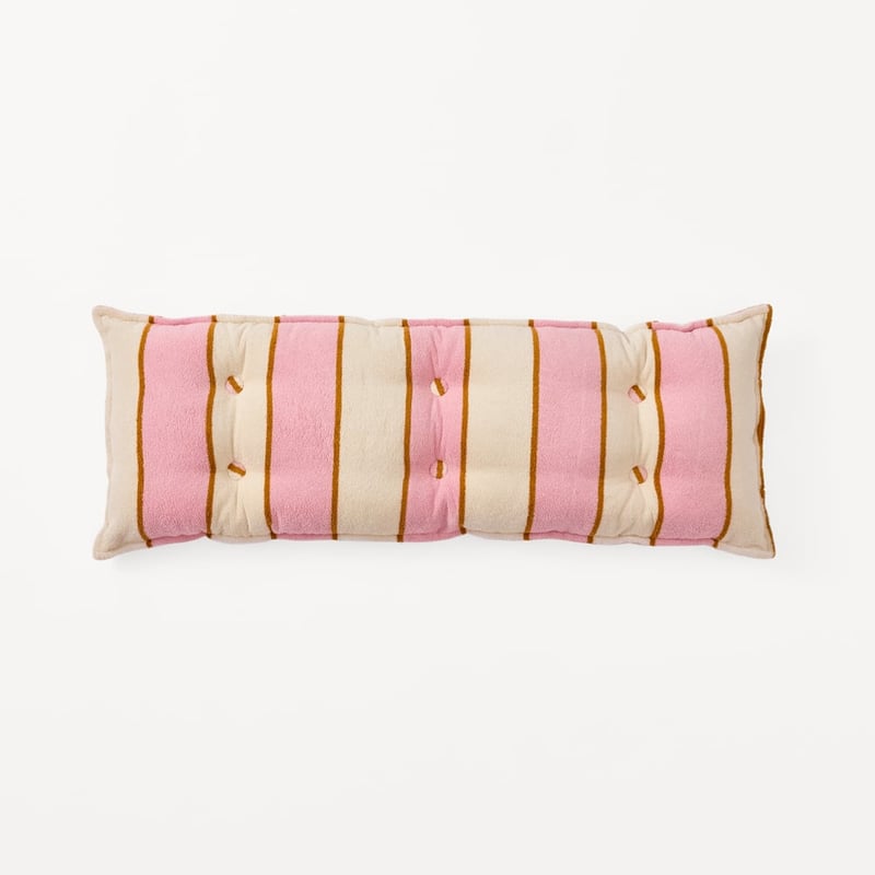 Lorne Pink Outdoor Terry Bench Seat Cushion