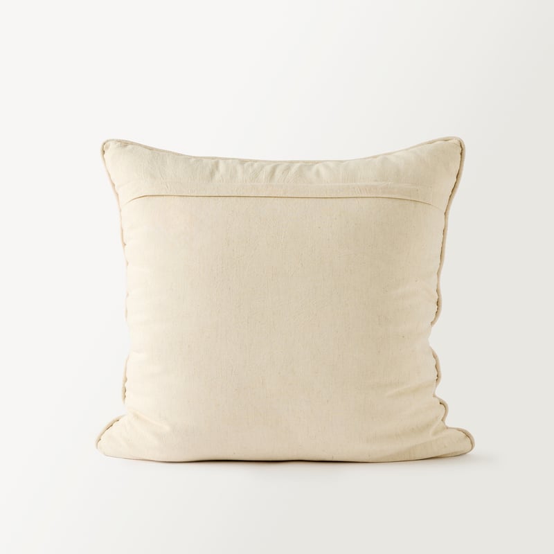 Florida Brown Palm Beaded Cushion