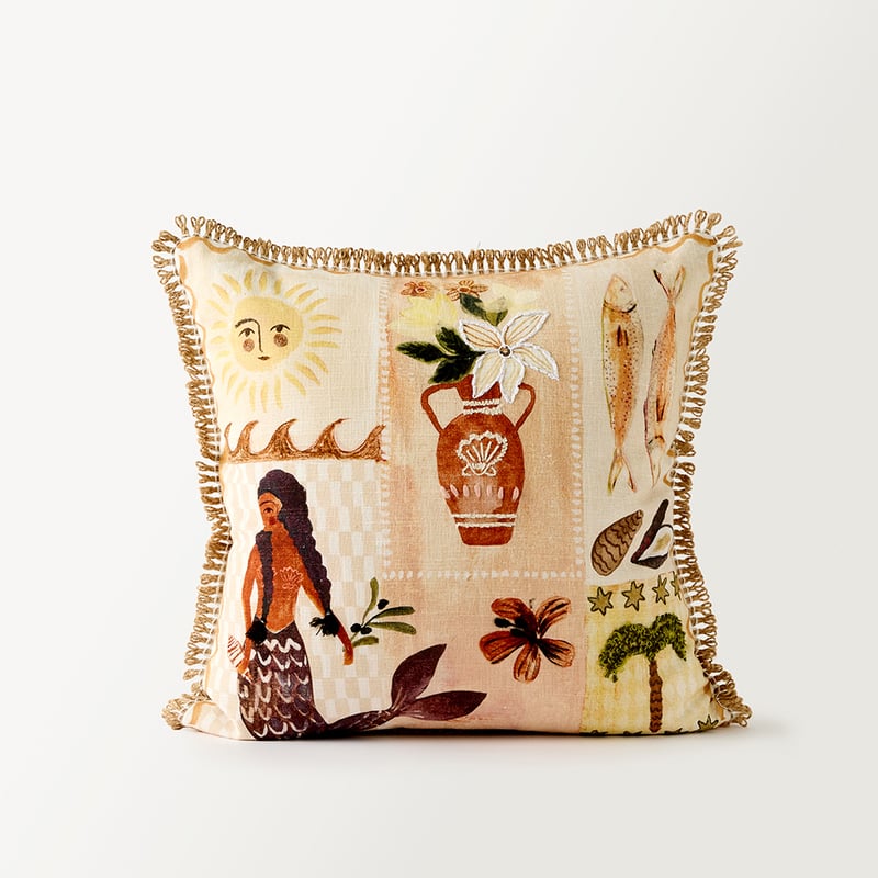 Island Paradise Mermaid Cushion