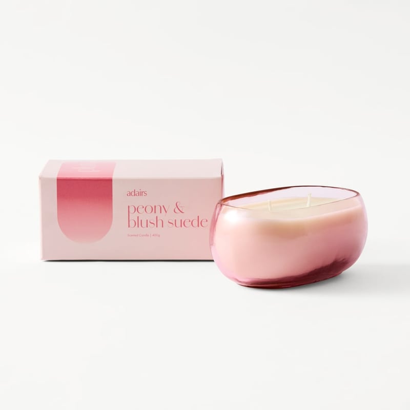 Pluto Peony & Blush Suede Candle 400g