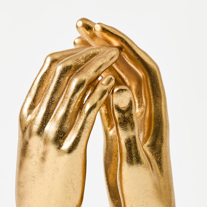 Grace Gold Hands Statue