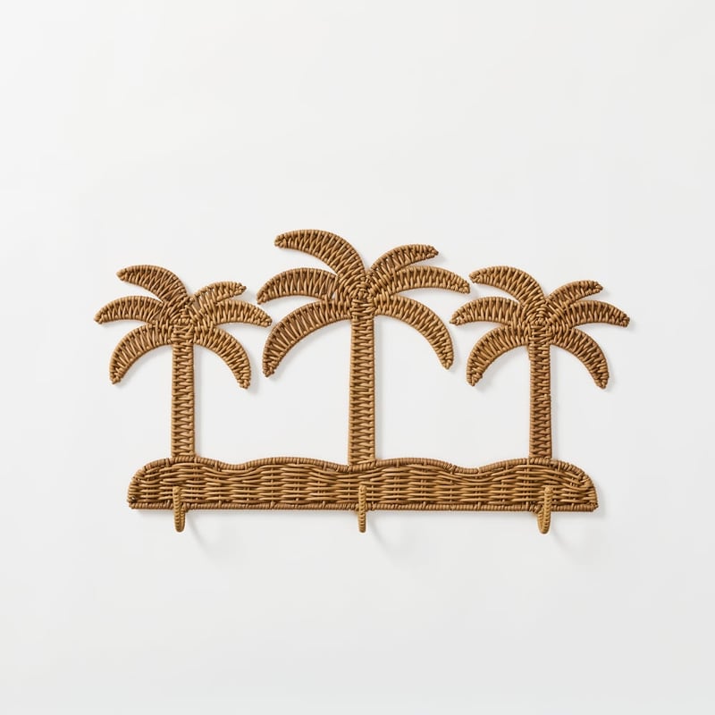 Rattan 3 Palms Wall Hook