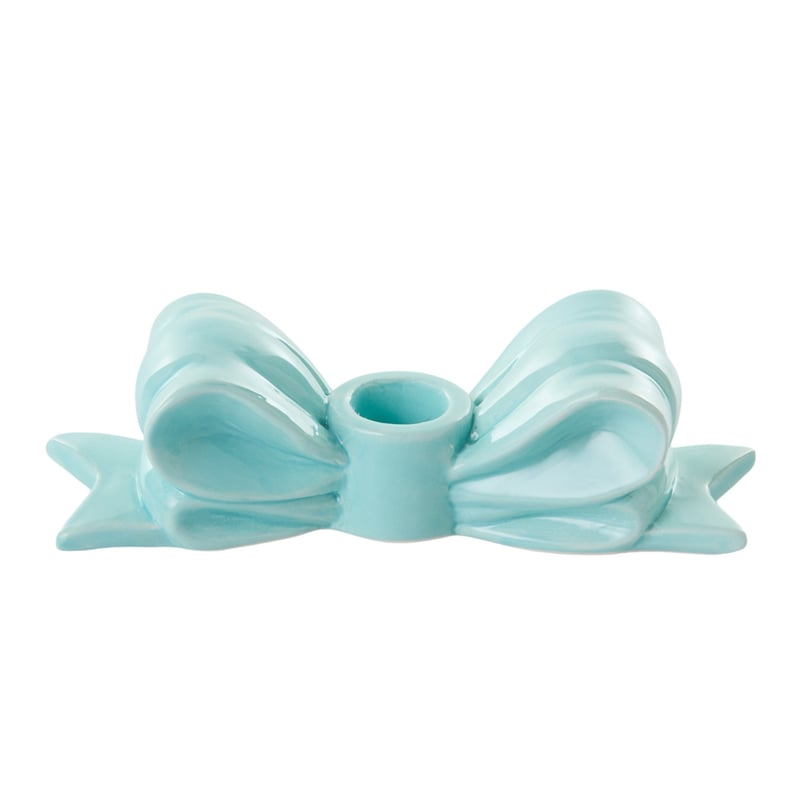 Blue Bow Candleholder