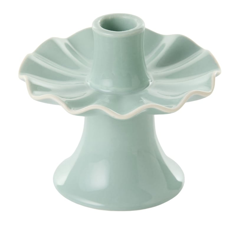 Frill Sage Tall Candleholder