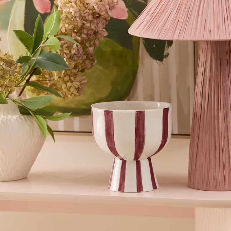 Belle Mulberry Footed Bowl