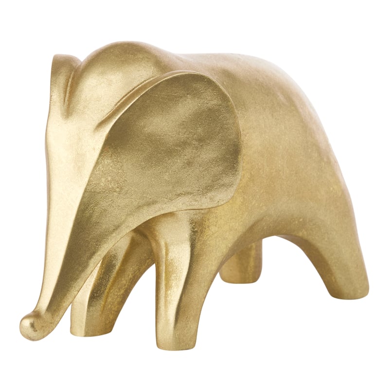 Gold Elephant Sculpture