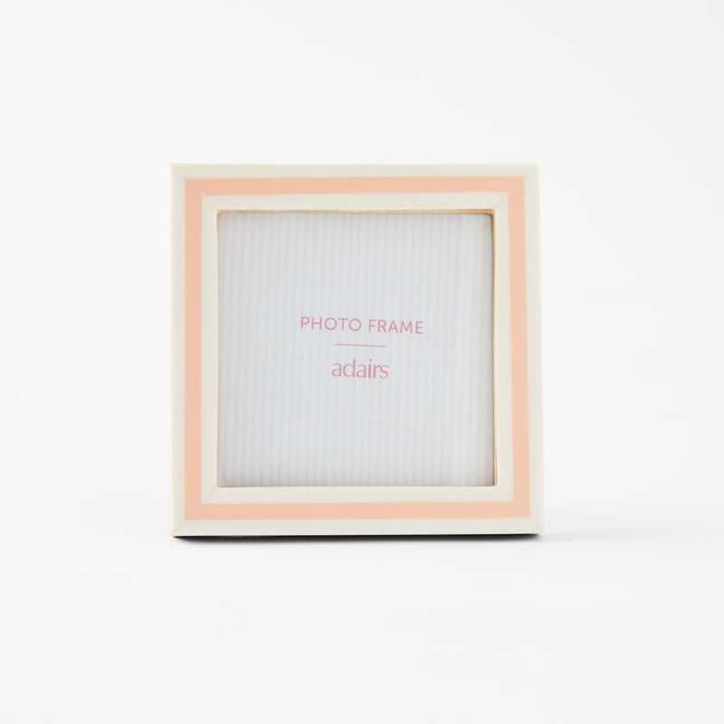 Capri Pink & White Stripe Photo Frame