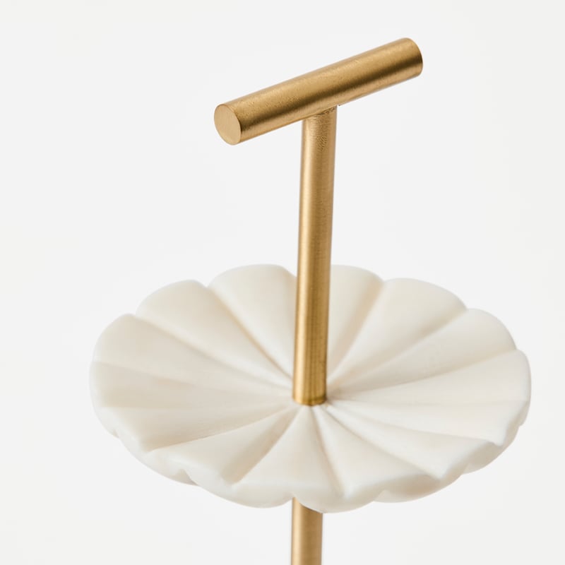 Lotus White Jewellery Stands