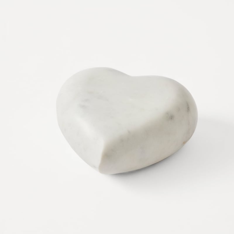 Marble White Heart