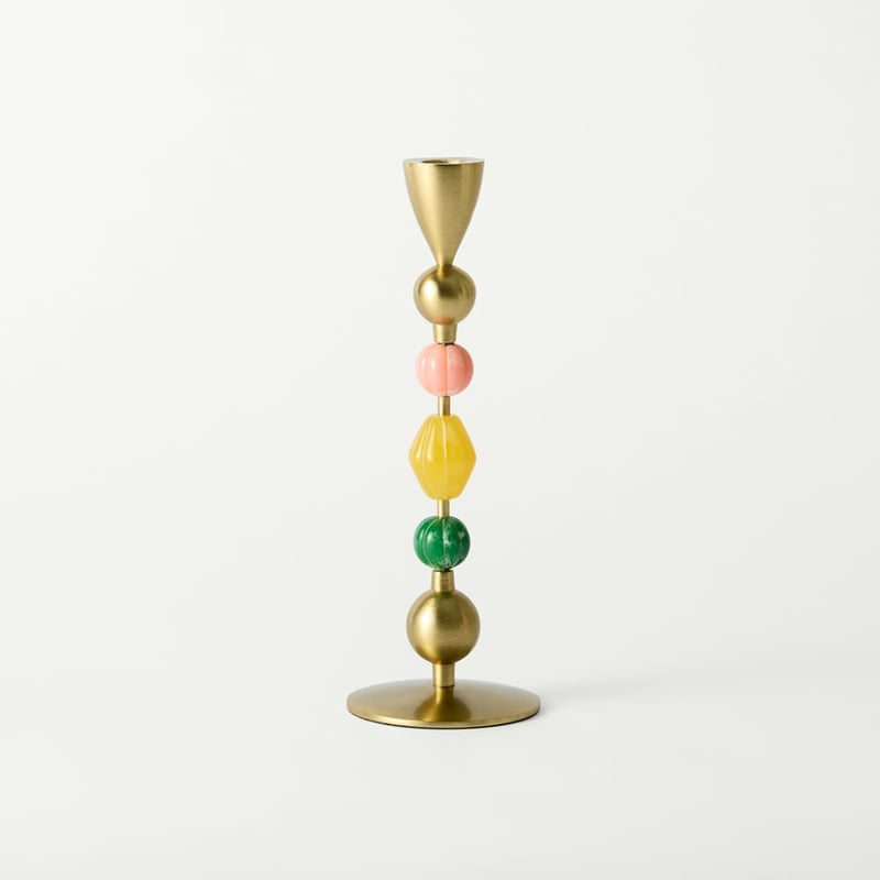 Belize Gold & Multi Candle Holder