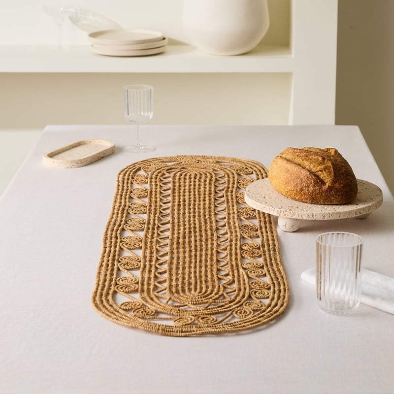 Solara Natural Table Runner