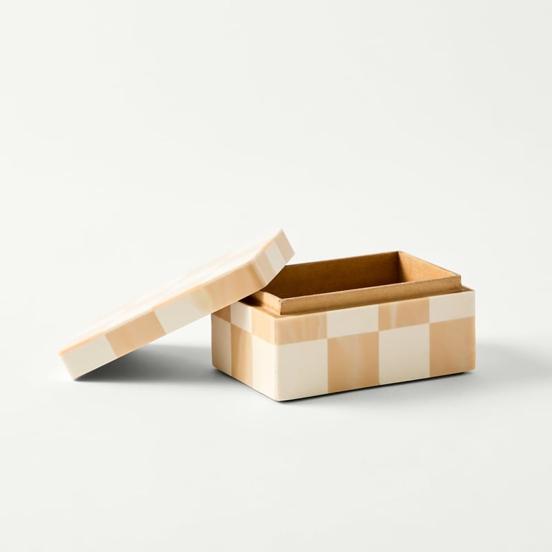 Seraphina Cream & Caramel Trinket Box