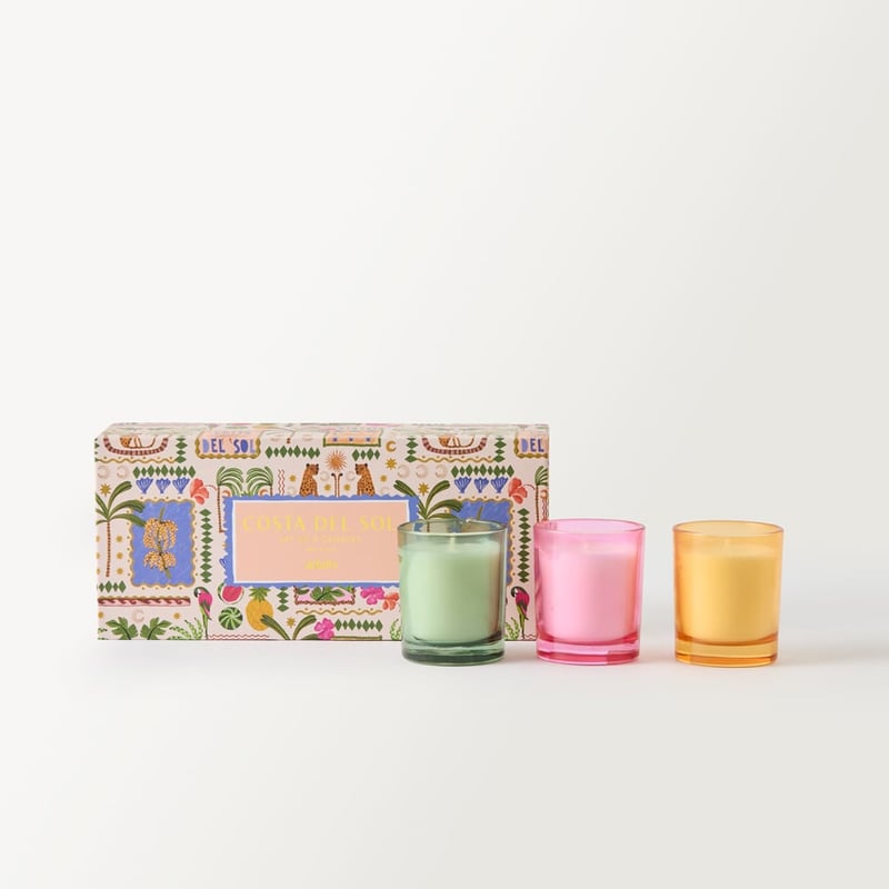 Gift Set of 3 Costa Del Sol Candles 90g	