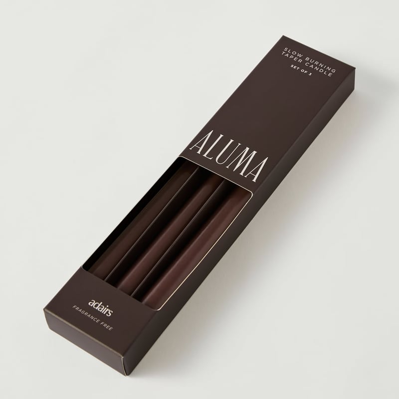 Aluma Peppercorn Taper Candles Pack of 3