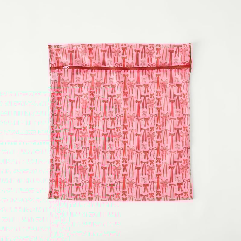 Laundry Pink & Red Summer Bows Wash Bag