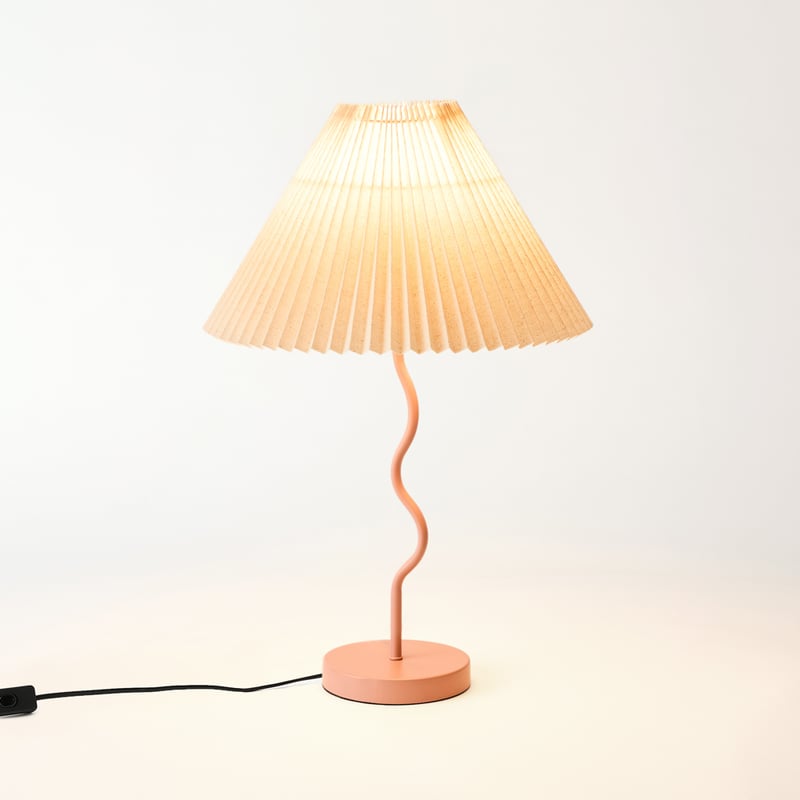 Catalina Rose & Linen Table Light