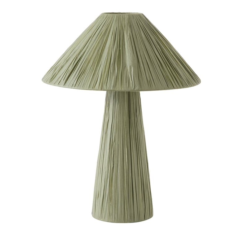 Paper Raffia Sage Table Light