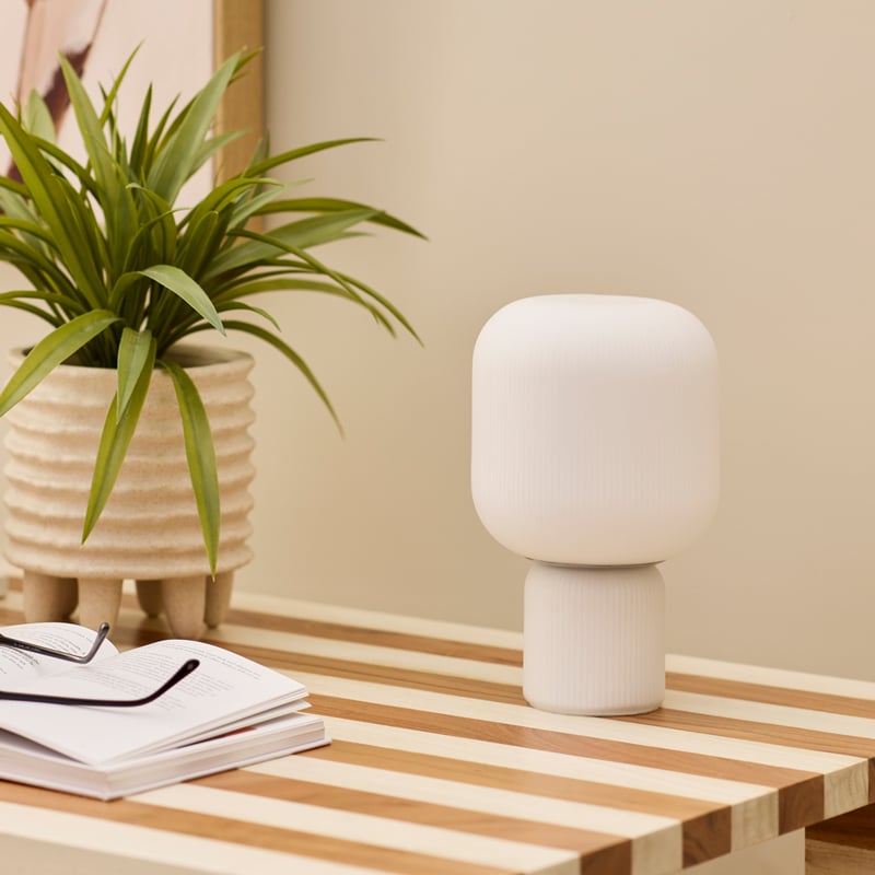Lola White Table Light