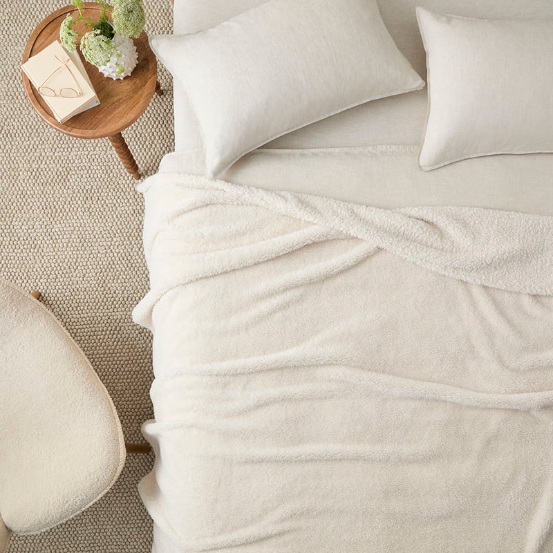 Kyrie Natural Fleece Blanket