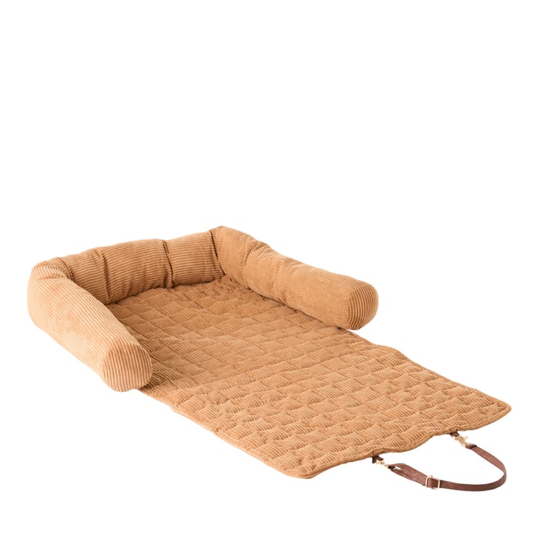 Maisy Tan Corduroy Fold-Out Pet Bed