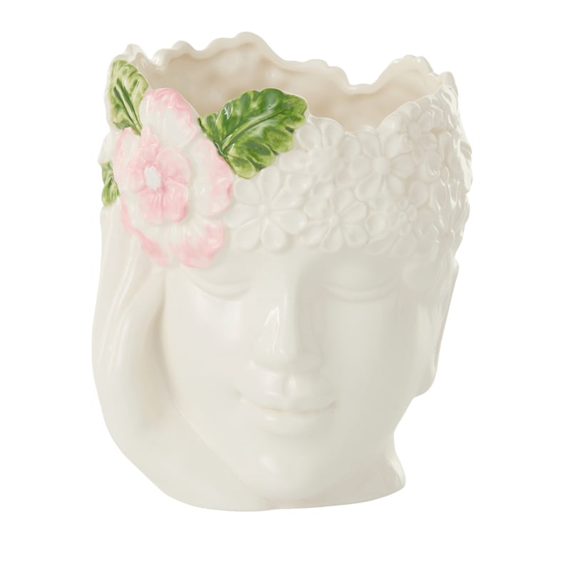 Floral Face Pink Vase