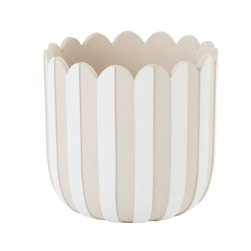 Petal Off White & Beige Pot