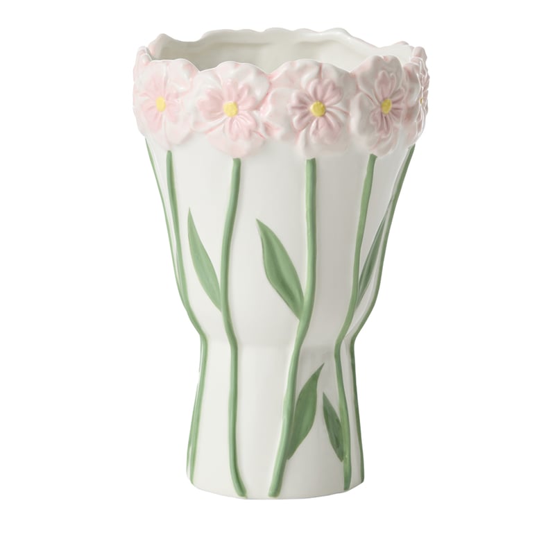 Garden Pink & Green Tall Vase
