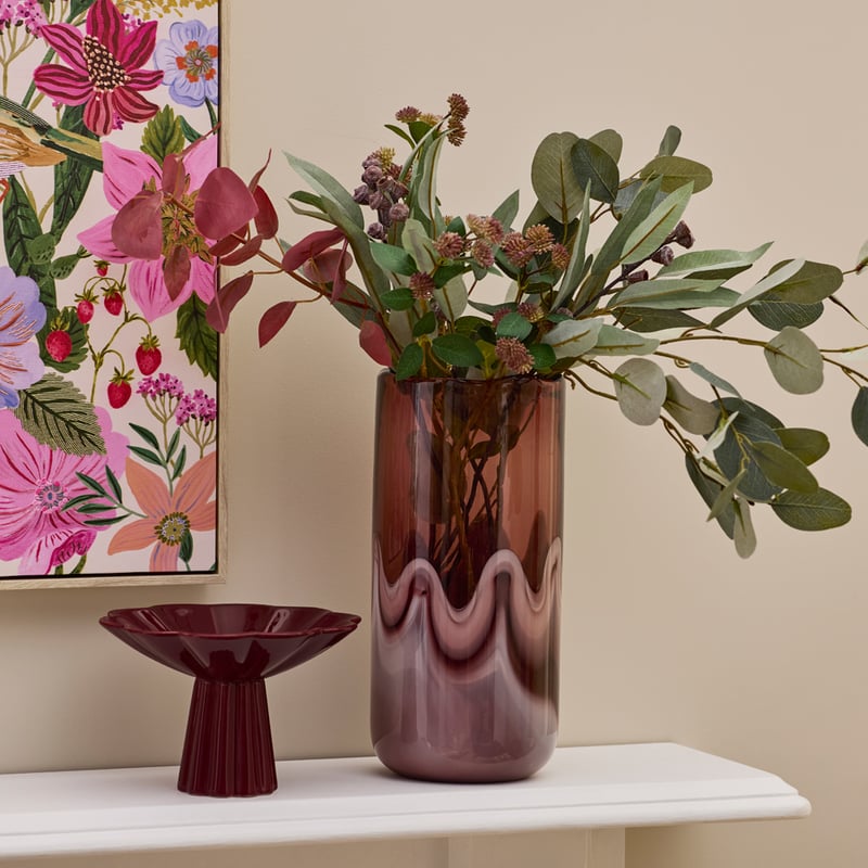 Bordeaux Burgundy Tall Vase