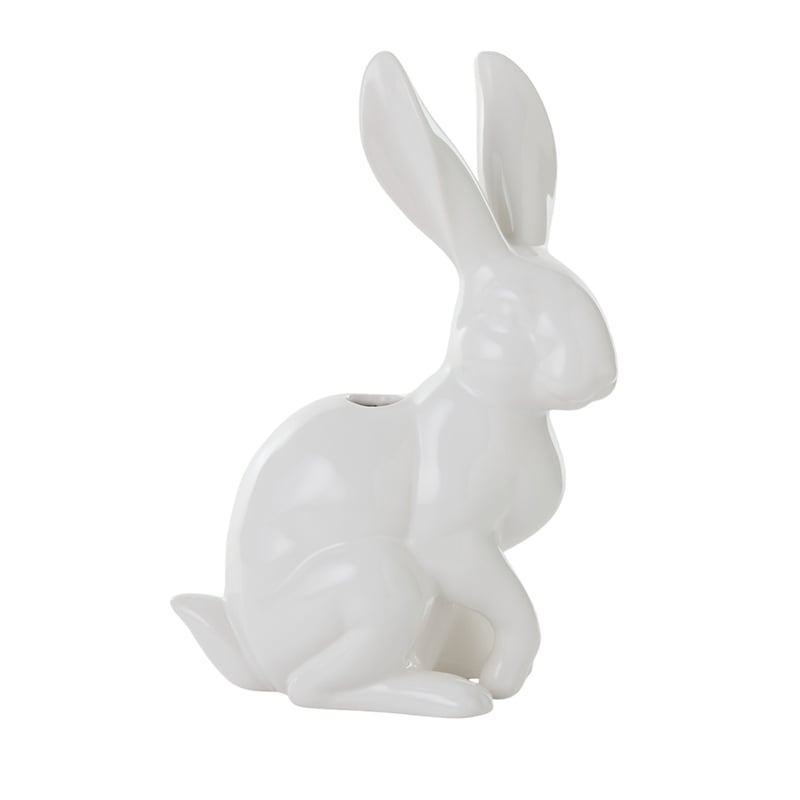 Ceramic Rabbit White Vase