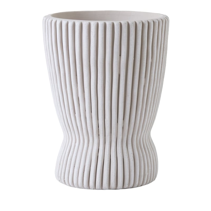 Lino Tall Off White & Beige Pot