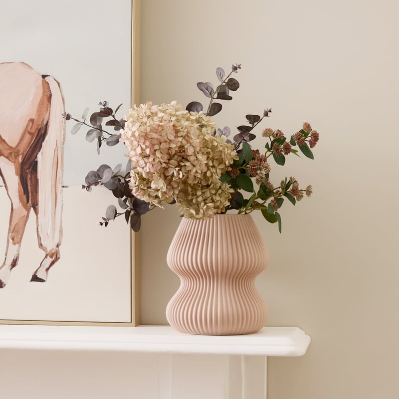 Alma Dusty Pink Wide Vase