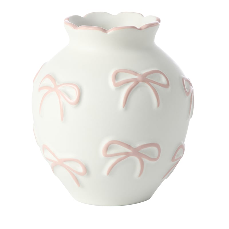 Bow White & Pink Small Vase