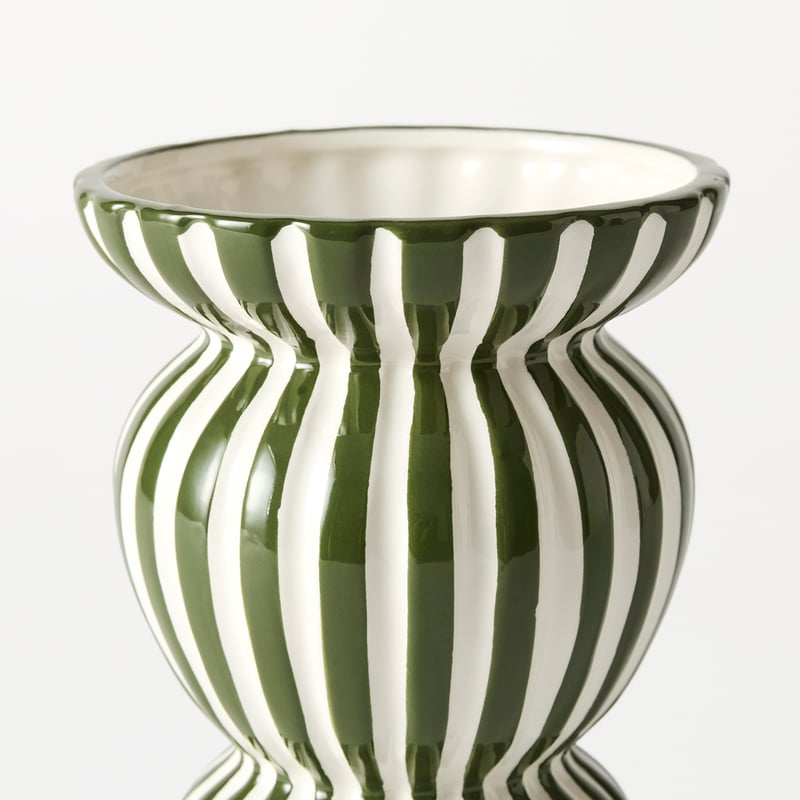 Coast Green & White Tall Vase